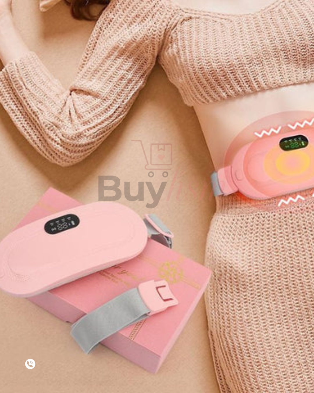 Cinturón masajeador para cólicos menstruales