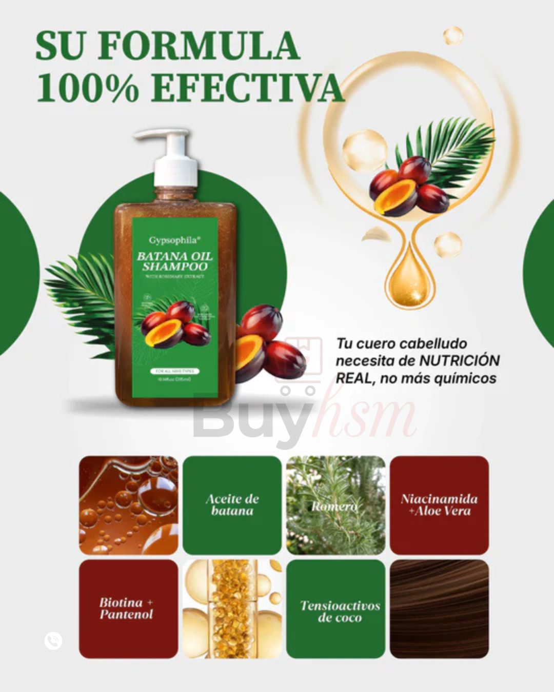 Batana Oil Shampoo – Reduce la caída y fortalece tu cabello desde la raíz