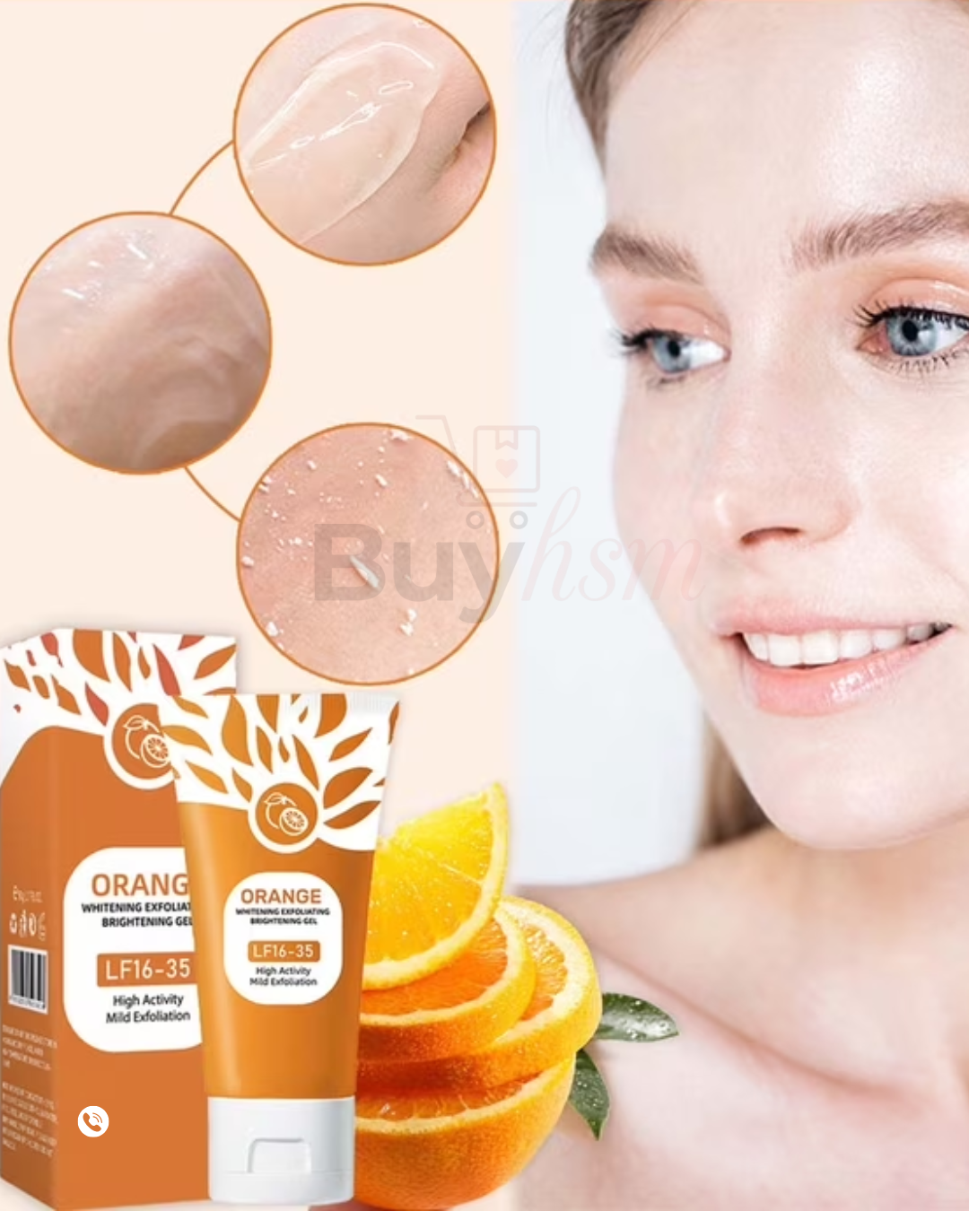 Gel Exfoliante de Naranja para Aclarar, Hidratar y Renovar tu Piel