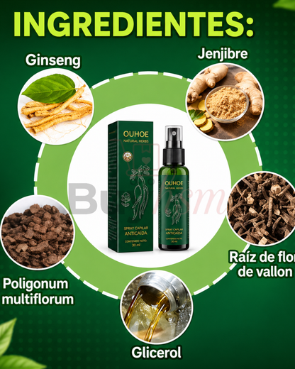 OUHOE Natural Herbs _ Spray Capilar Anticaída