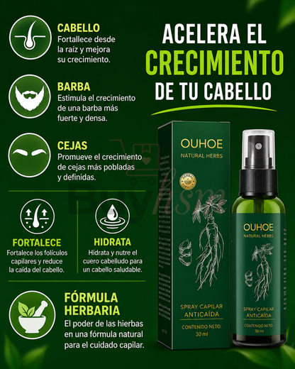 OUHOE Natural Herbs _ Spray Capilar Anticaída
